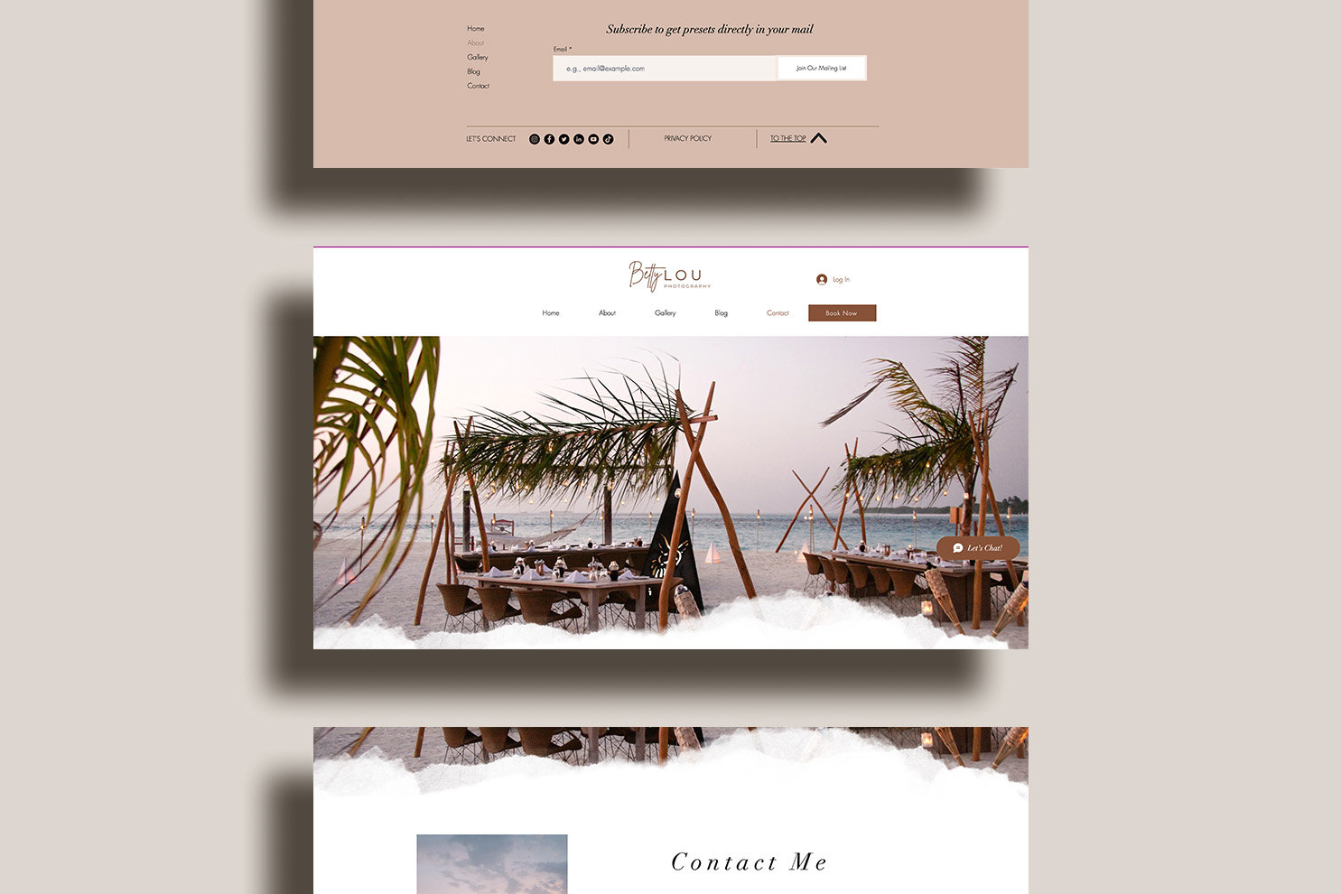 Wix Website Template für Fotografen