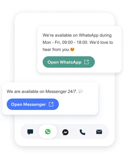 WhatsApp einrichten auf Website