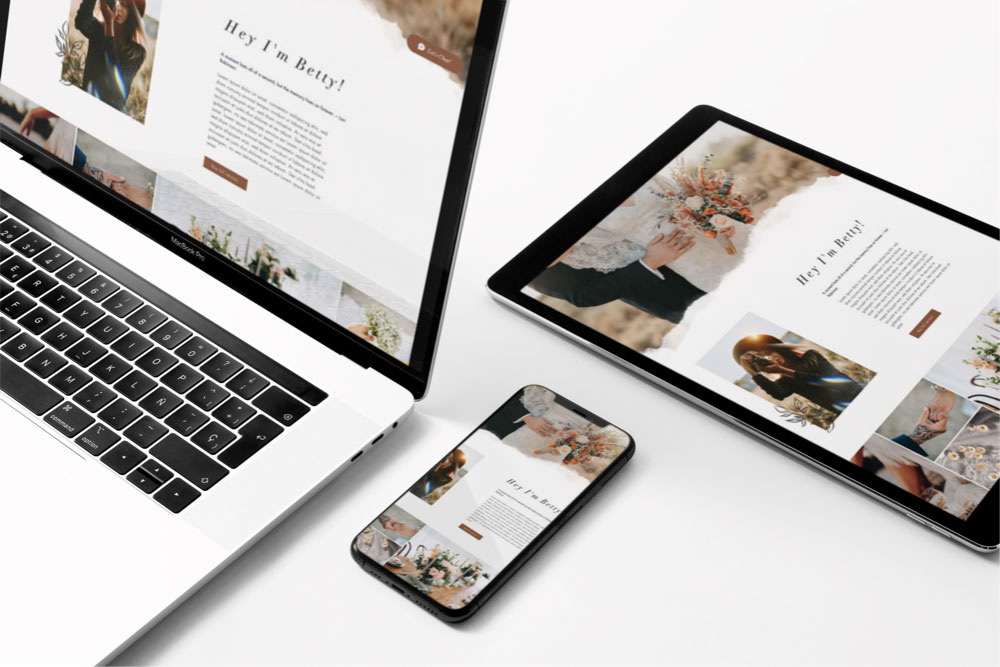 mockup wix website template