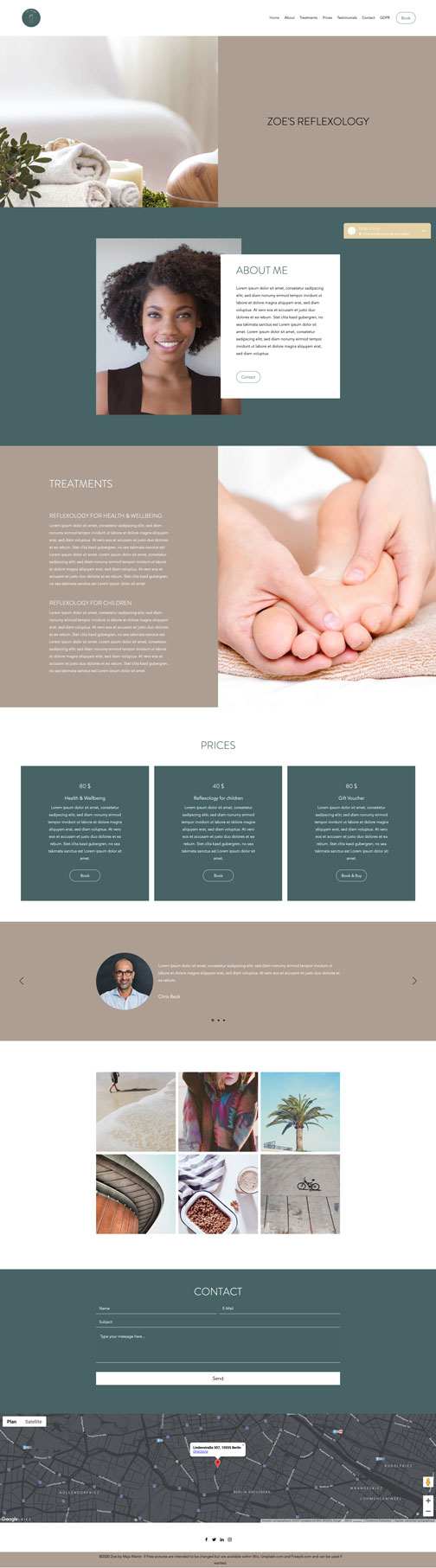Wix Template for Practitioners