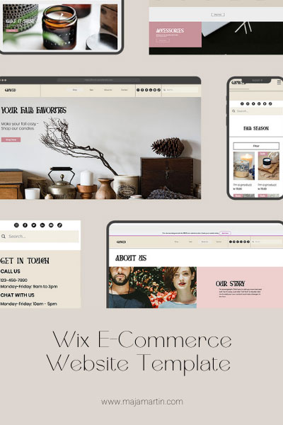 Fantastisches Wix E-Commerce Website Template
