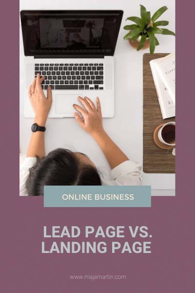 Lead versus landing pages