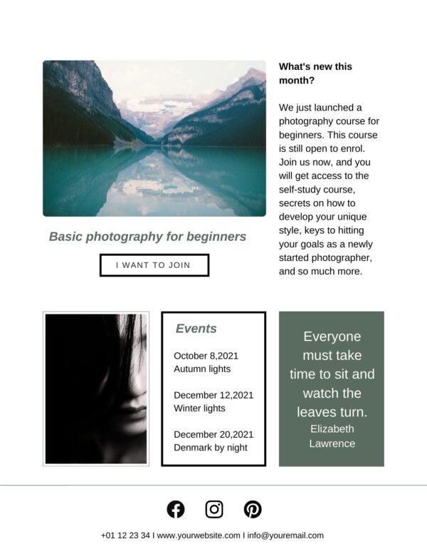 Newsletter template page 2
