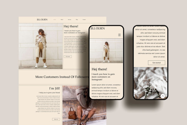 Wix website template Jill