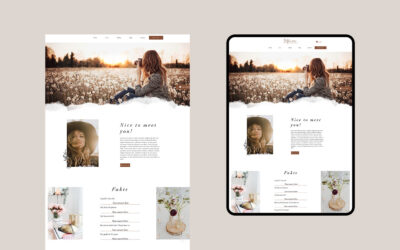 Wix Website Template for Photographers and Creatives