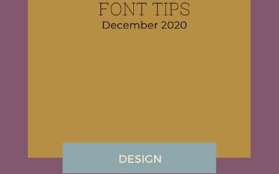 Font Tip December 2020
