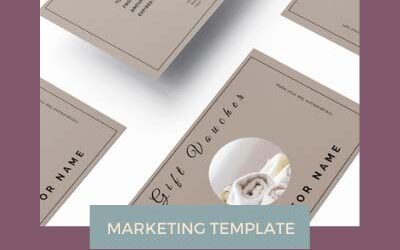 How to use our gift voucher template