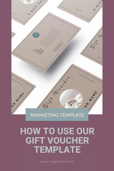 How to use our gift voucher template